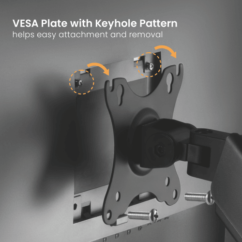 Brazo soporte ergonómico para 1 monitor tipo VESA 17-32