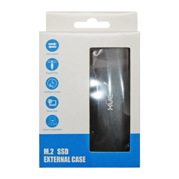 Caja USB-C NVMe SSD (M.2 PCIe) Negra | TP01/JMS583 XUE