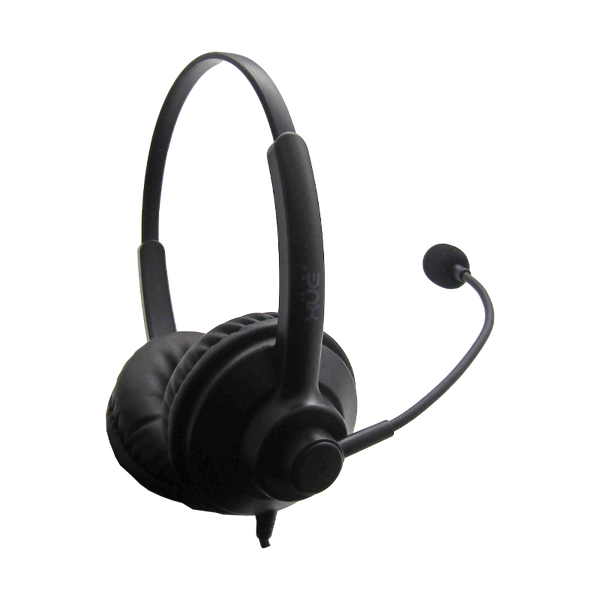 Diadema USB-A XUE® S2 Binaural, Metálica con Mic/Mute Button/Control en Cable 2M, color Negra