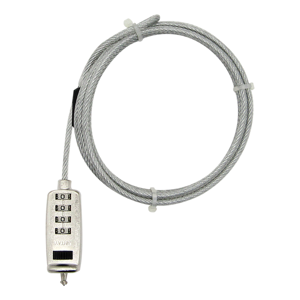 Guaya de seguridad para portátil con clave de 4-Digitos 1.7MTS 5MM Slot Minisaver marca XUE®