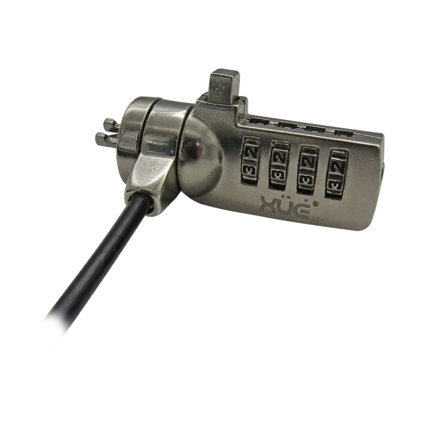 Guaya de seguridad para portátil de 4-Dígitos 1.8M 3.5MM SLOT STD XUE® (CLAVE)