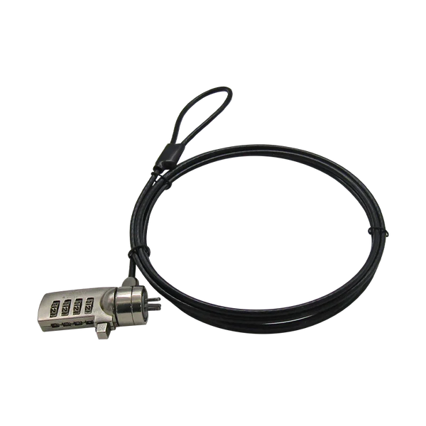 Guaya de seguridad para portátil de 4-Dígitos 1.8M 3.5MM SLOT STD XUE® (CLAVE)
