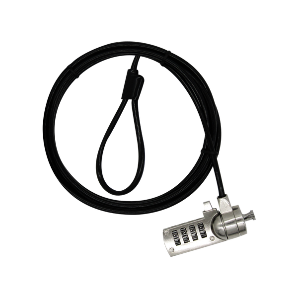 Guaya de seguridad para portátil de 4-Dígitos 1.8M 3.5MM SLOT STD XUE® (CLAVE)
