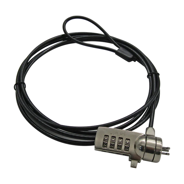 Guaya de seguridad para portátil de 4-Dígitos 1.8M 3.5MM SLOT STD XUE® (CLAVE)