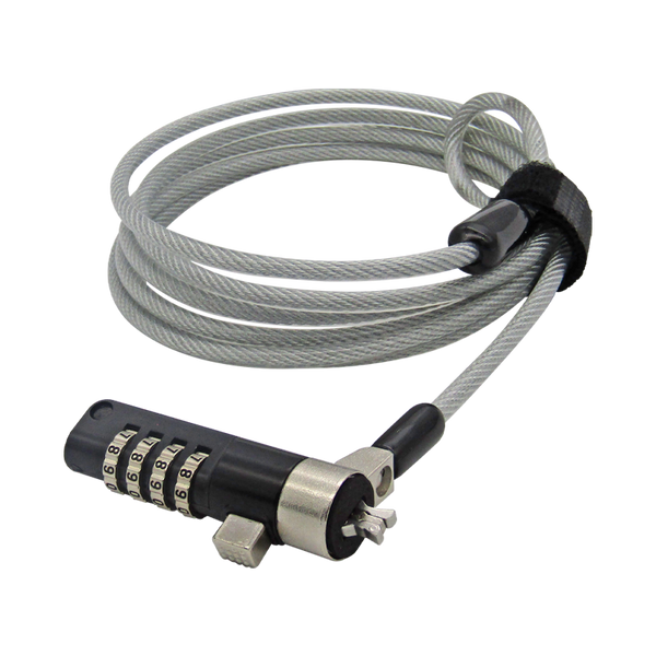 Guaya de Seguridad 4-DIGITOS 2MT/4.2MM Noble Wedge para Laptops Dell