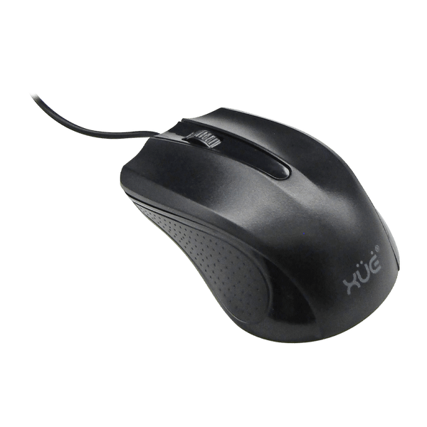 Mouse Óptico USB XUE ST-353 1200 DPI Negro con Botones Silenciosos