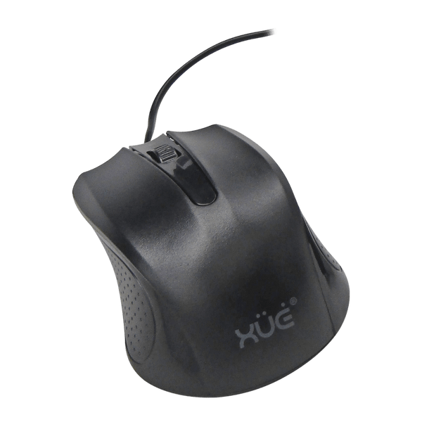 Mouse Óptico USB XUE ST-353 1200 DPI Negro con Botones Silenciosos