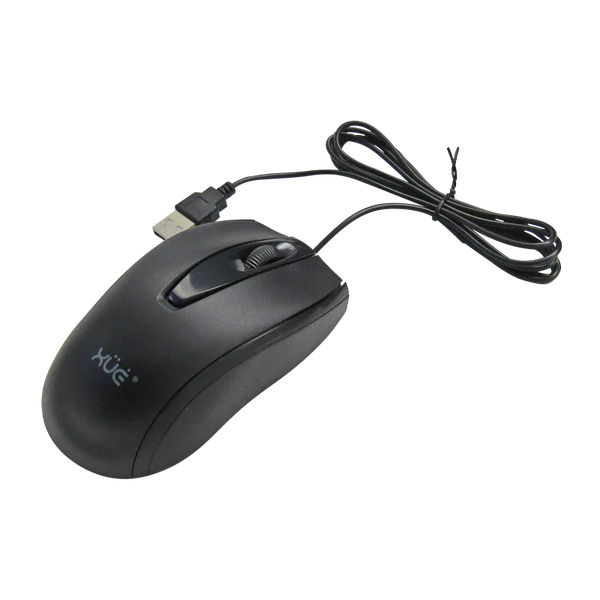 Mouse Óptico USB XUE PRO M400 1200 DPI Negro para Oficina
