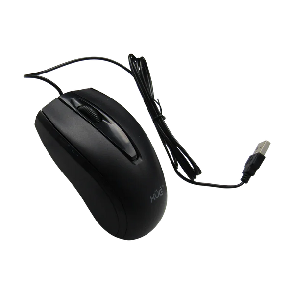 Mouse Óptico USB XUE PRO M400 1200 DPI Negro para Oficina