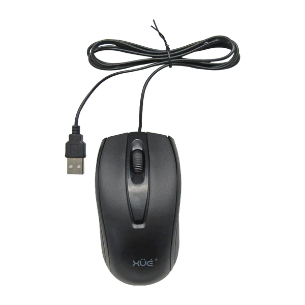 Mouse Óptico USB XUE PRO M400 1200 DPI Negro para Oficina