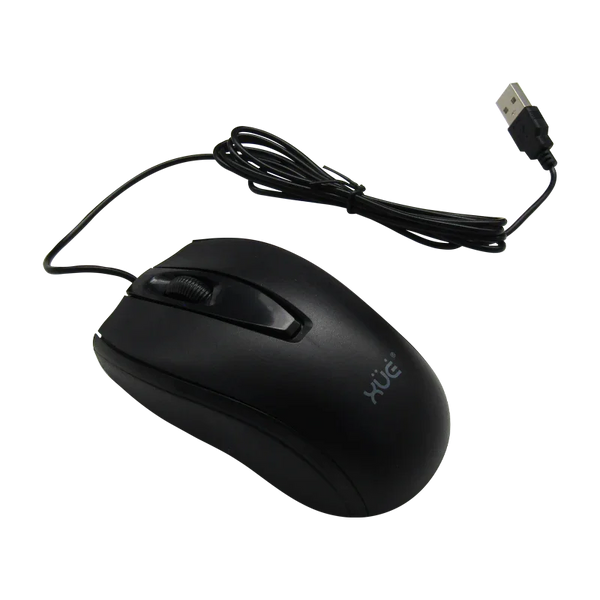 Mouse Óptico USB XUE PRO M400 1200 DPI Negro para Oficina