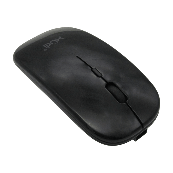Mouse Inalámbrico Silencioso XUE 1600 DPI USB-C Negro Bluetooth + 2.4GHz