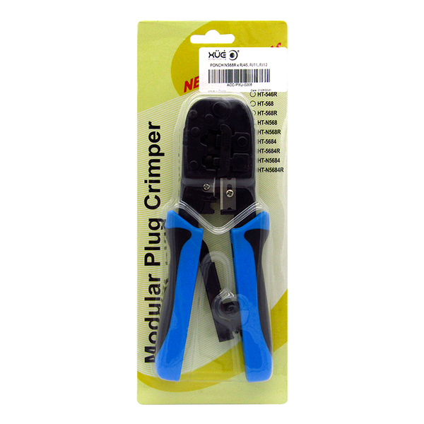Ponchadora de cables de Red para conector RJ45, RJ11, RJ12, Modelo N568R marca XUE®