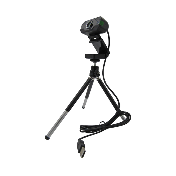 WEBCAM USB 2.0 HD 1080P HD 1920x1080 MIC NEGRA C390 + TRIPODE METALICO 18CM PARA TELÉFONO 6.5