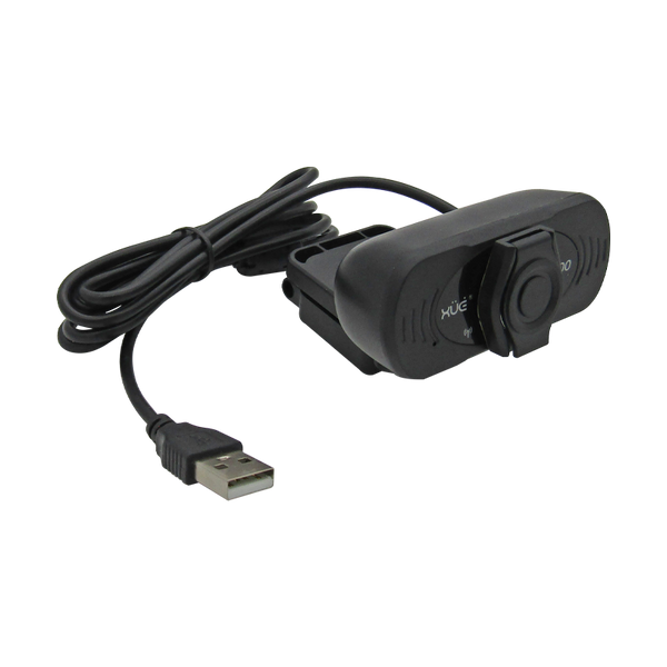 Cámara Webcam USB 2.0 HD 1080P 1920x1080, Mic Digital, color Negro XUE® C400