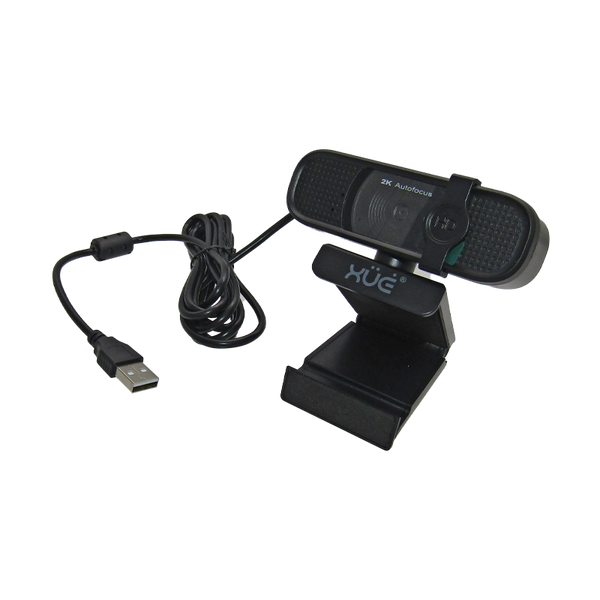 Cámara Webcam USB 2.0 2K 2560 x 1440p con Doble Mic AF Colo Negro, marca XUE® CAPTURE PRO C500