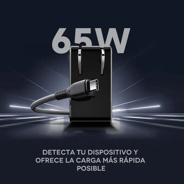 Cargador de corriente XUE® para portátil Type-C 20V-3.25A/15V-3A/9V-2A/5V-2A 65W 1.5M / USB-C (Wall)
