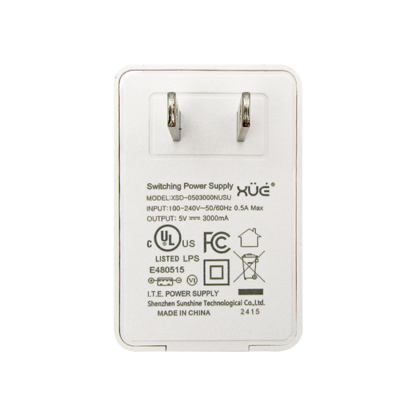 Cargador para USB-A 5V-3A 15W BLANCO XUE® / USB (WALL)