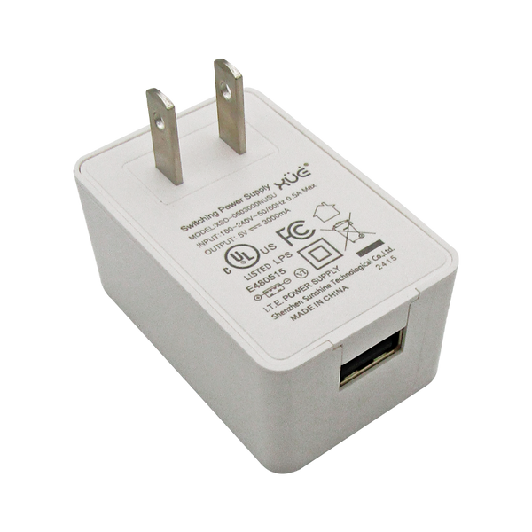 Cargador para USB-A 5V-3A 15W BLANCO XUE® / USB (WALL)