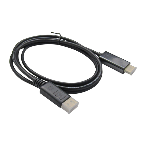 Cable Displayport a HDMI, 1.8 Metros 4K 30HZ/1080p 60Hz 3840×2160 28AWG Full Copper (Color Negro), Marca XUE®