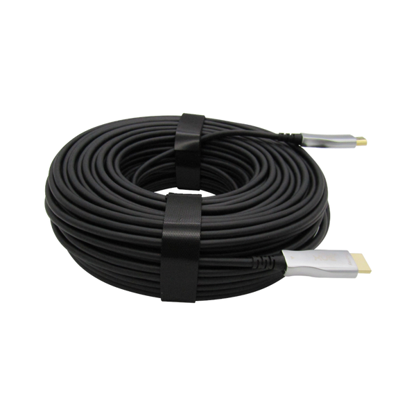 Cable HDMI-FIBRA Optica 2.0 2160P 4K @ 60HZ 50M Macho a Macho Negro XUE®