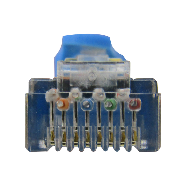 Cable Patchcord UTP CAT6A 3M 26AWG 10Gbps CCA 80% PVC color azul XUE®