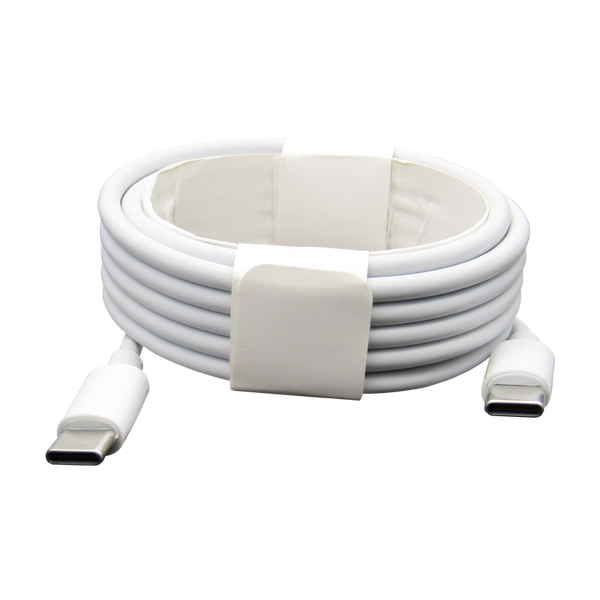 Cable de datos y carga USB-C a USB-C 3Amp 2M Blanco