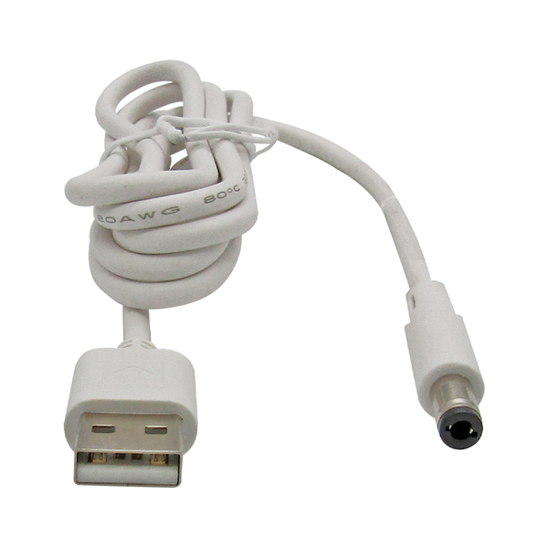 Cable USB-A A 5.5*2.5*10mm 1.2M BLANCO XUE®