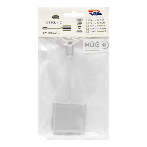 Convertidor USB-C 3.1 a 4K HDMI, USB 3.0, USB-C HUB (PC y Mac) marca XUE®