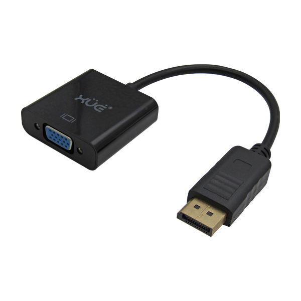 Convertidor Displayport a VGA (Negro) marca XUE®