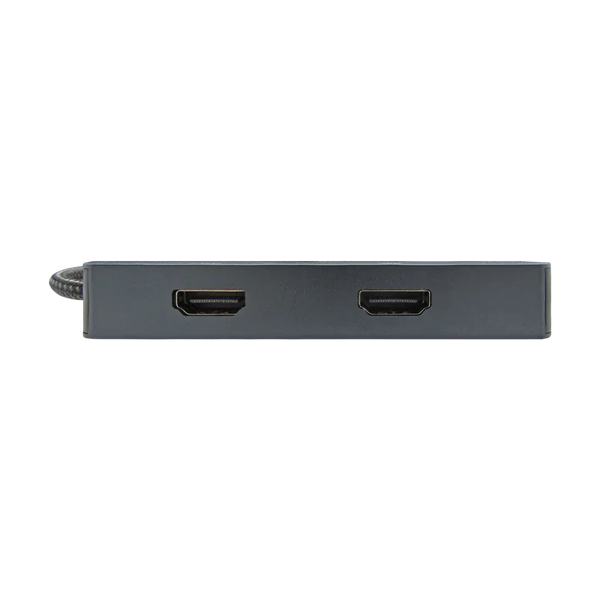 Docking Station 7-1 TIPO-C 3.1 Gen1 a 2 * HDMI 4K + PD 100W + 3*USB3.0 + USB-C (5GBPs), Color Gris, Marca XUE®