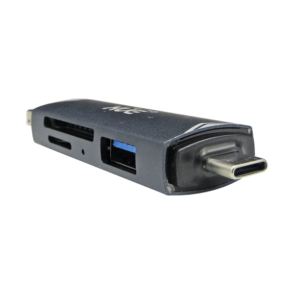 Convertidor USB-C OTG a USB 3.0 Adaptador SD CARD Lector, color Gris, marca XUE®