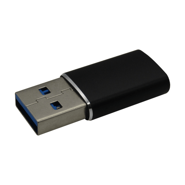 Convertidor USB-C Hembra a USB 3.0 Macho, Color Negro, Marca XUE®