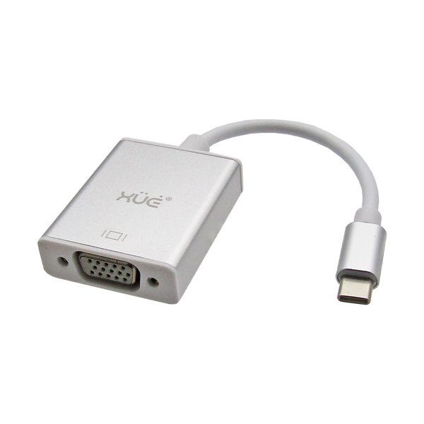 Convertidor USB-C a VGA FHD 1080P (PC y Mac) marca XUE®