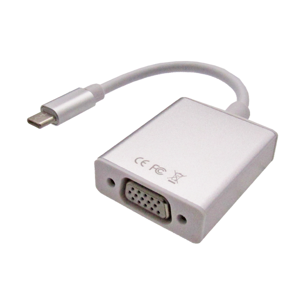Convertidor USB-C a VGA FHD 1080P (PC y Mac) marca XUE®