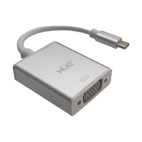 Convertidor USB-C a VGA FHD 1080P (PC y Mac) marca XUE®