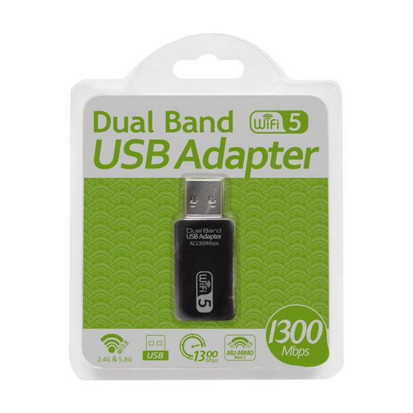 Adaptador USB 3.0 WIFI Dual Band 1300MBPS 802.11B/G/N (RTK 8812) XUE® RTK 8812