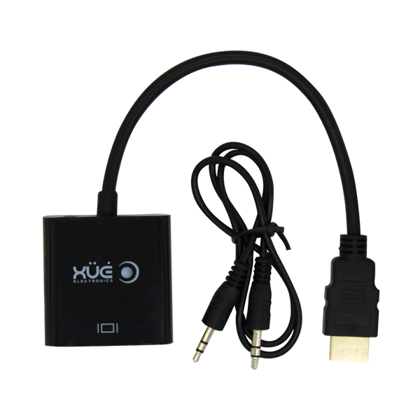 Convertidor HDMI A-Type a VGA AG6200 Chipset con Audio marca XUE®