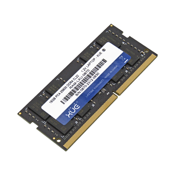 Memoria RAM para Laptop DDR4 PC4-25600 16GB 3200MHZ CL22 1.2V LAPTOP marca XUE®