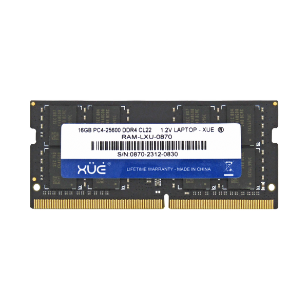 Memoria RAM para Laptop DDR4 PC4-25600 16GB 3200MHZ CL22 1.2V LAPTOP marca XUE®