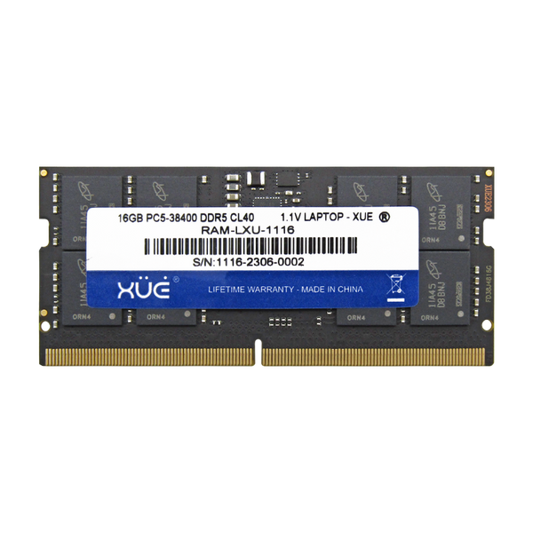 RAM para Laptop DDR5 PC5-38400 16GB 4800MHZ CL40 1.1V XUE®