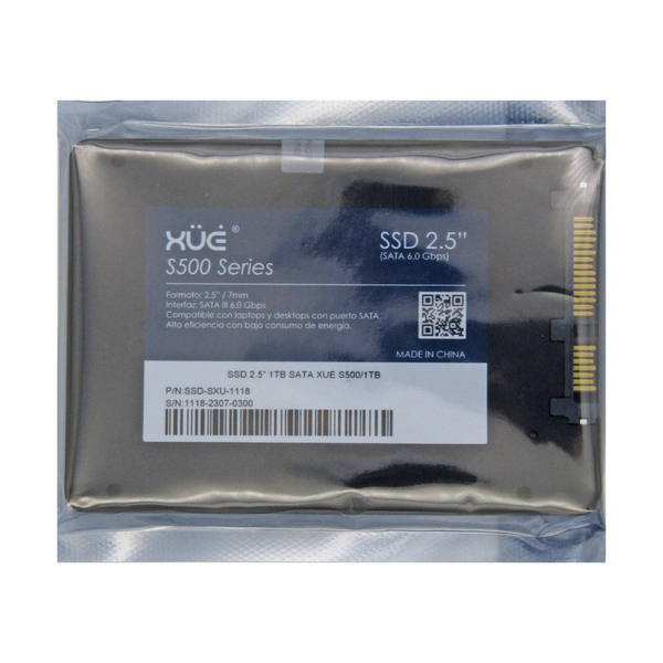 Disco de Estado Sólido SSD 2.5 1TB SATA XUE® BLINK S500/1TB 520MB/S (TRAY PACKING)