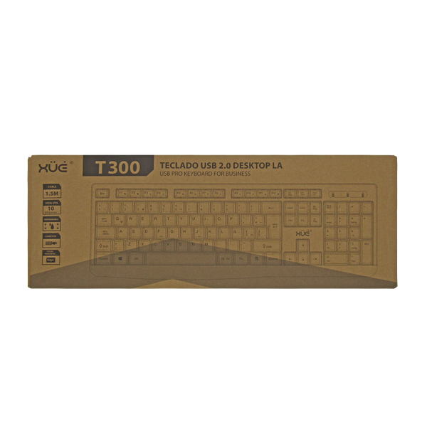 Teclado para desktop USB 2.0 LA XUE® T300 (SIN MOUSE)