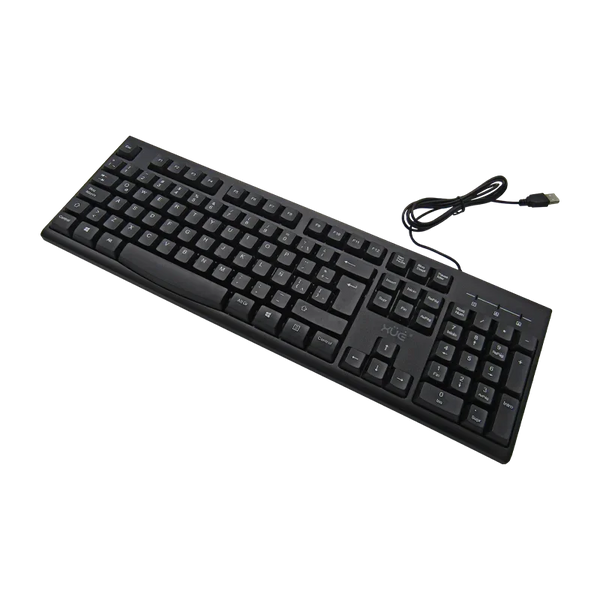 Teclado USB 2.0 Desktop, Idioma Latino Americano, Color Negro XUE® PRO T400 (SIN MOUSE)