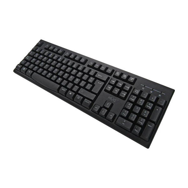 Teclado USB 2.0 Desktop, Idioma Latino Americano, Color Negro XUE® PRO T400 (SIN MOUSE)