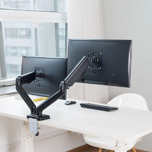 Brazo soporte ergonómico para 2 (dos) monitores tipo VESA 17-32