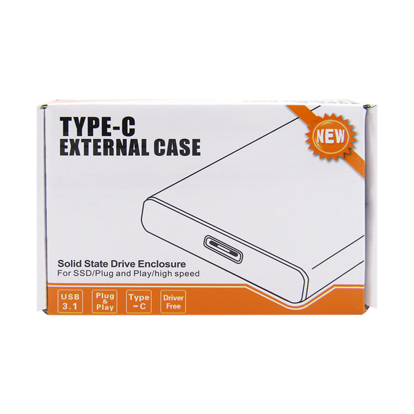 CAJA PCI-E NVME USB-C EXT DD NEGRA (SSD 29 + 5 PINS) + CABLE USB 3.0 A USB-C XUE®