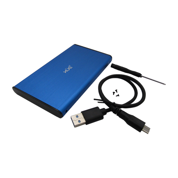 CAJA 2,5 SATA USB 3.0 Externa para Disco Duro y SSD Azul XUE®