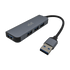 Hub USB 3.0 XUE® | 1 Puerto USB 3.0 + 3 Puertos USB 2.0 – Aluminio Gris Espacial
