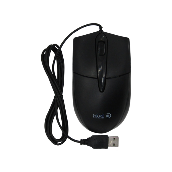 Mouse Óptico USB 2.0 1000 DPI 3-Botones Negro XUE® M120